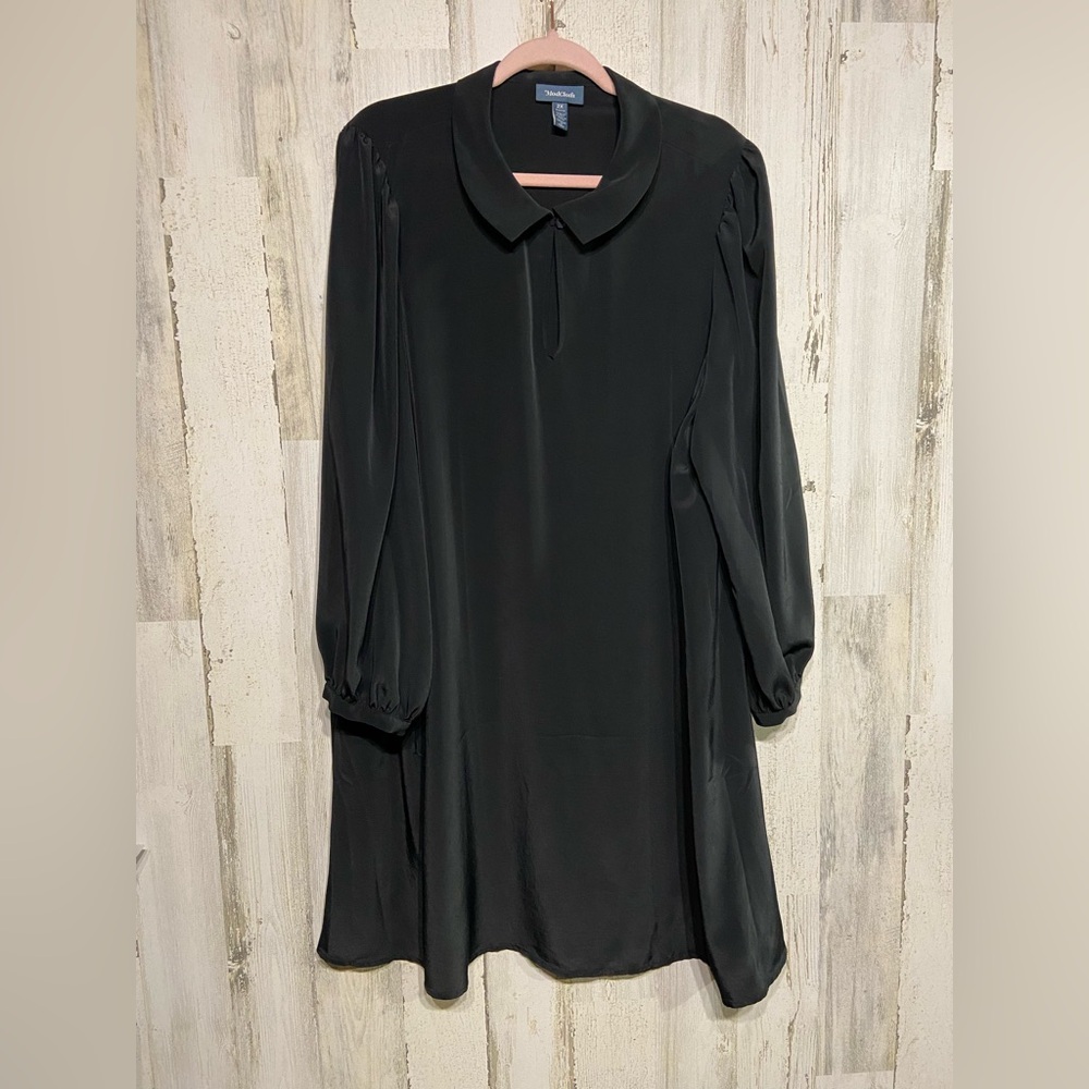 ModCloth Black Puff Sleeve Mini Dress 2X